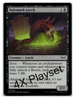 (4X) FOIL Balemurk Leech Duskmourn: House of Horror - MTG Magic the Gatheri - Image 1