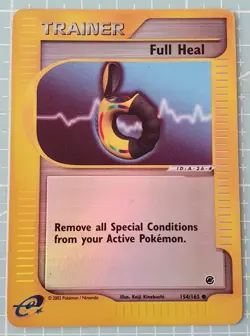 Full Heal 154/165 Common Reverse Holo: Expedition Pokemon Trading Card Game TCG - Image 1