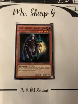 HEROIC CHALLENGER - NIGHT WATCHMAN - ABYR-EN009 ENGLISH Yu-Gi-Oh! CARD COMMON - Image 2