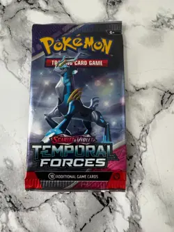 Pokemon card pack scarlet & violet temporal forces 10 game cards - Image 1