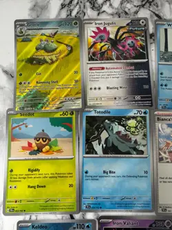 Pokemon card pack scarlet & violet temporal forces 10 game cards - Image 3