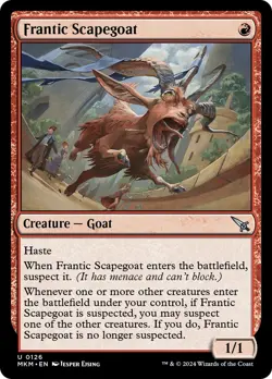 🧙Frantic Scapegoat U 0126 Foil MKM Murder at Karlov Manor Mtg - Image 1