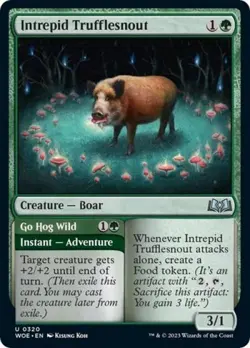 Intrepid Trufflesnout - Near Mint MTG Wilds of Eldraine - Image 1