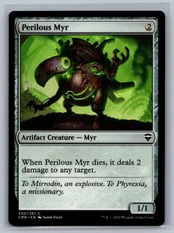 Magic The Gathering Commander Legends Perilous Myr #330/361 MTG TCG CCG - Image 1