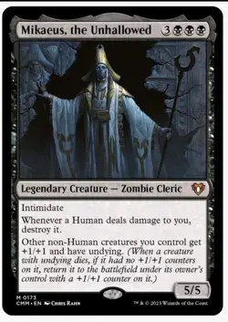 Mikaeus, the Unhallowed 0173 NM Regular Mythic MTG Commander Masters - Image 1