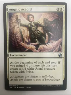 MTG Magic the Gathering Angelic Accord (7/256) Iconic Masters NM - Image 1