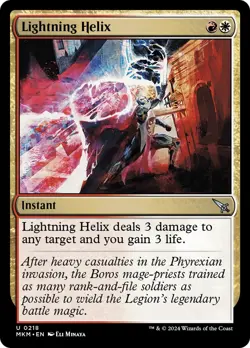 🧙Lightning Helix U 0218 Foil MKM Murder at Karlov Manor Mtg - Image 1