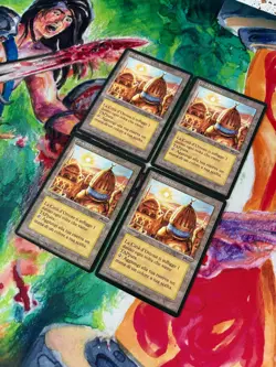 4x CITY OF BRASS / CITTA' D'OTTONE ITA MAGIC THE GATHERING MTG ARABIAN NIGHTS - Image 3