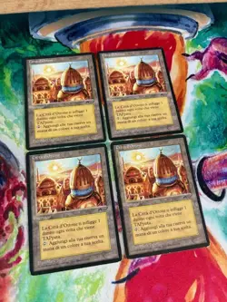 4x CITY OF BRASS / CITTA' D'OTTONE ITA MAGIC THE GATHERING MTG ARABIAN NIGHTS - Image 2