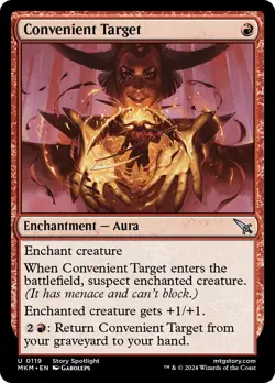 🧙Convenient Target U 0119 Foil MKM Murder at Karlov Manor Mtg - Image 1