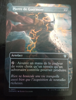 Pierre de Guermont / Fellwar Stone FOIL FRENCH LP Commander Masters magic mtg - Image 1
