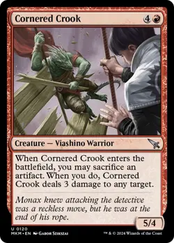 🧙Cornered Crook U 0120 Foil MKM Murder at Karlov Manor Mtg - Image 1