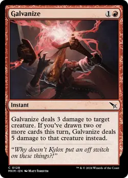 🧙Galvanize C 0128 Foil MKM Murder at Karlov Manor Mtg - Image 1