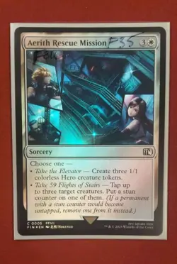 Aerith Rescue Mission - 5 - Foil - FIN - NM - MTG Magic the Gathering - Image 1