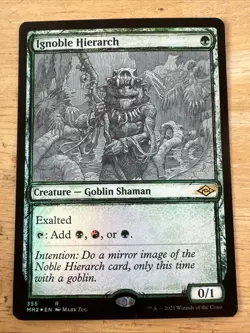 Ignoble Hierarch - Showcase - Foil NM-Mint, English Modern Horizons 2 MTG Mag - Image 1