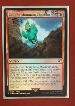Call the Mountain Cocobo - 131 - Foil - FIN - NM - MTG Magic the Gathering - Image 1