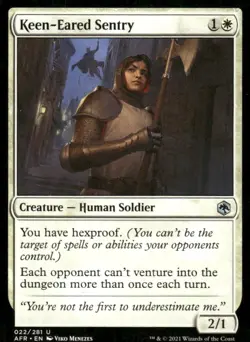 Keen-Eared Sentry 022/281 AFR MTG Magic the Gathering card - Image 1