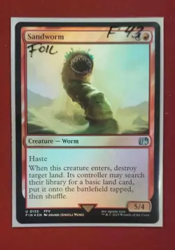 Sandworm - 155 - Foil - FIN - NM - MTG Magic the Gathering - Image 1