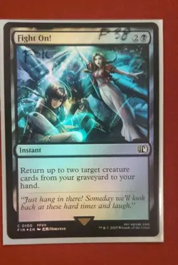 Fight On! #100 (Foil) (NM) Final Fantasy FIN Magic MTG - Image 1