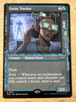 x1 Entity Tracker DSK Duskmourn MTG 307 RARE SHOWCASE M/NM 1x - Image 1