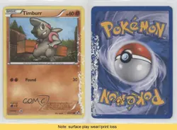 Timburr Pokemon Black & White Base Set #58 READ 0b3 - Image 3