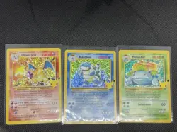 2021 Pokemon 25th Celebrations Big 3 Charizard Blastoise & Venusaur - Nr MT-Mt - Image 1