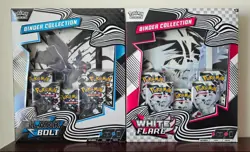 Pokemon TCG Black Bolt & White Flare Binder Collections (Set of 2) SEALED - Image 1