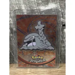 89 Muk Rainbow Holo Foil Blue Logo 1st Print 2000 Topps Pokemon TV Series 2 - Image 1