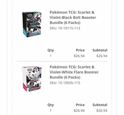 Pokemon TCG Black Bolt and White Flare Booster Bundle Set- PRESALE - Image 1