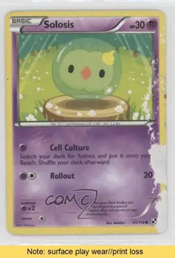 Solosis Pokemon Black & White Base Set #55 READ 0b3 - Image 1