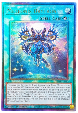 Yugioh RA04-EN096 Meteonis Drytron Ultimate Rare 1st Mint - Image 1