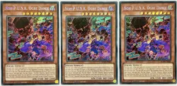 3 x BLMR-EN064 Noh-P.U.N.K. Ogre Dance - Secret Rare 1st Ed Near Mint YuGiOh - Image 1