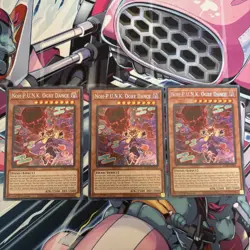 3 x BLMR-EN064 Noh-P.U.N.K. Ogre Dance - Secret Rare 1st Ed Near Mint YuGiOh - Image 1