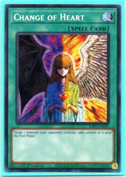 Change of Heart - RA01-EN050 - Secret Rare - 1st Edition Yugioh - Image 1