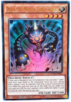 Yugioh MVP1-ENSV1 Duza the Meteor Cubic Vessel Ultra Rare Limited Edition Mint - Image 1