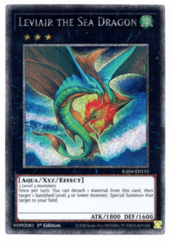 Leviair the Sea Dragon - RA04-EN155 - Platinum Secret Rare - 1st Edition Yugioh - Image 1
