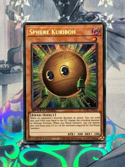 SGX1-ENI12 Sphere Kuriboh Secret Rare 1st Edition Near Mint YuGiOh TCG - Image 1