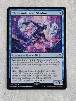 MTG Thousand-Faced Shadow #86 Kamigawa Neon Dynasty Magic Card Rare NM - Image 1