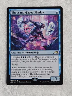 MTG Thousand-Faced Shadow #86 Kamigawa Neon Dynasty Magic Card Rare NM - Image 2