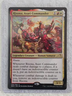 MTG Risona, Asari Commander #233 Commander: Kamigawa: Neon Dynasty Card Rare NM - Image 5