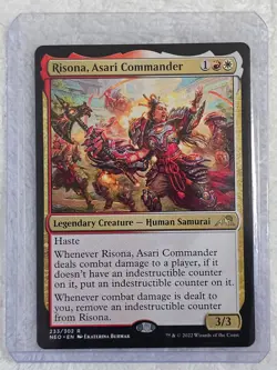 MTG Risona, Asari Commander #233 Commander: Kamigawa: Neon Dynasty Card Rare NM - Image 4