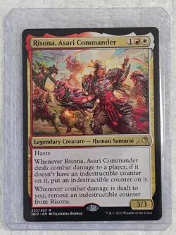 MTG Risona, Asari Commander #233 Commander: Kamigawa: Neon Dynasty Card Rare NM - Image 5