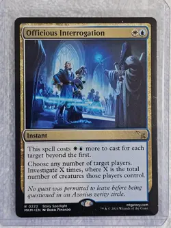MTG Officious Interrogation #222 Murders at Karlov Manor Magic Card Rare NM - Image 4