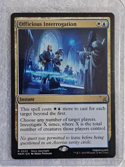 MTG Officious Interrogation #222 Murders at Karlov Manor Magic Card Rare NM - Image 5