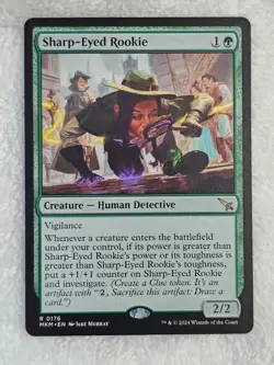 MTG Sharp-Eyed Rookie #176 Murders at Karlov Manor Magic Card Rare NM - Image 2