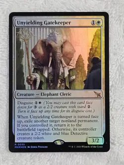 MTG Unyielding Gatekeeper FOIL #35 Murders at Karlov Manor Magic Card Rare NM - Image 1