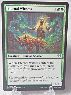 MTG Eternal Witness - Commander Masters #286 Magic Gathering Card U NM - Image 1