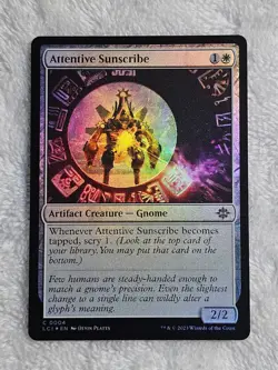 MTG Attentive Sunscribe FOIL #4 The Lost Caverns of Ixalan Card NM - Image 1