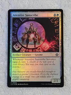 MTG Attentive Sunscribe FOIL #4 The Lost Caverns of Ixalan Card NM - Image 2