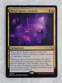 MTG Blood Spatter Analysis #189 Murders at Karlov Manor Magic Card Rare NM - Image 1